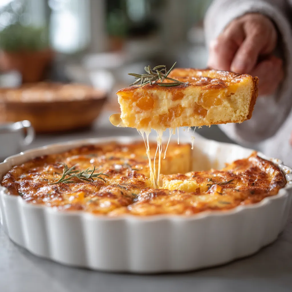 Apricot Rosemary Clafoutis.