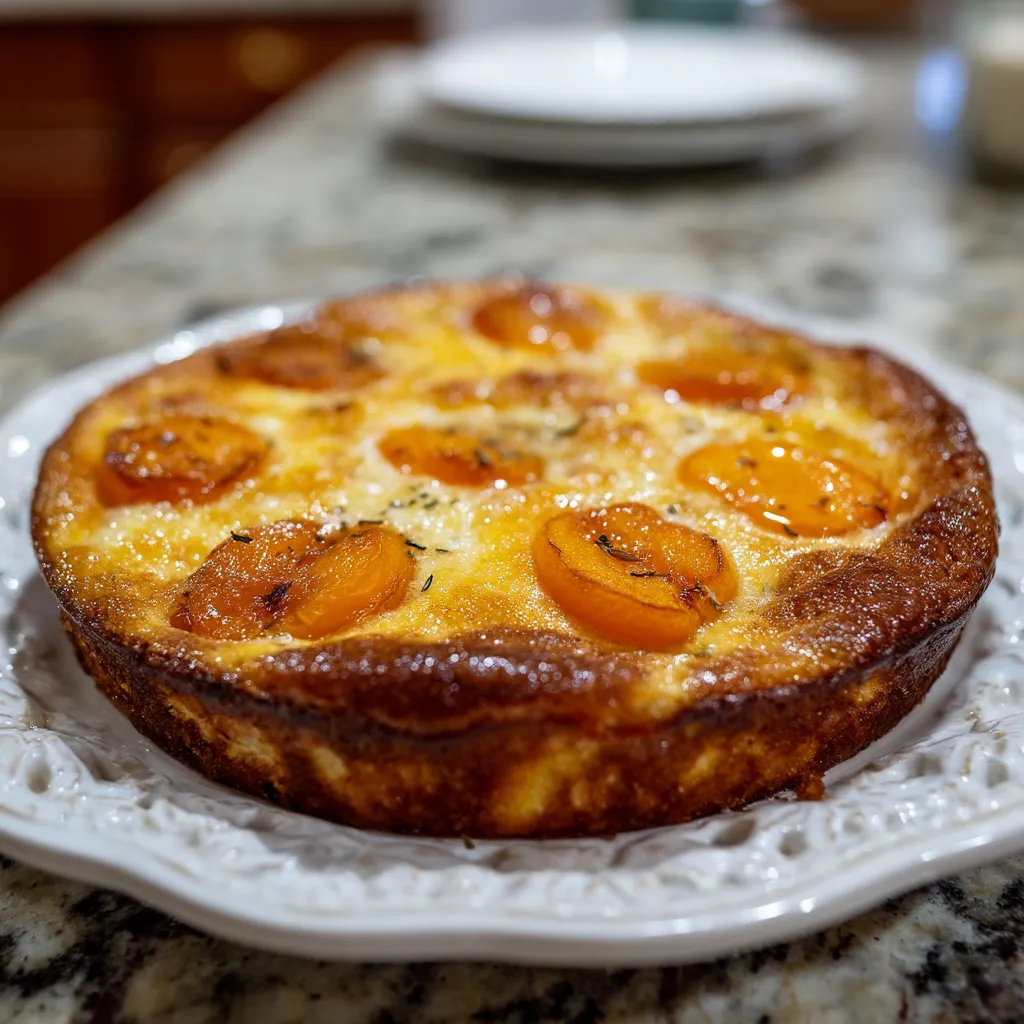 Apricot Rosemary Clafoutis.