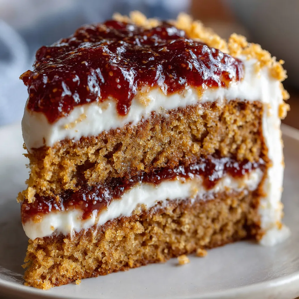 A slice of Tennessee Jam Cake.