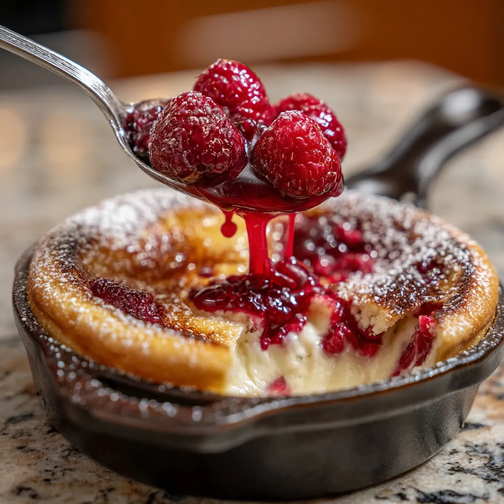 A close up of a Tarte aux Framboises Fondante.