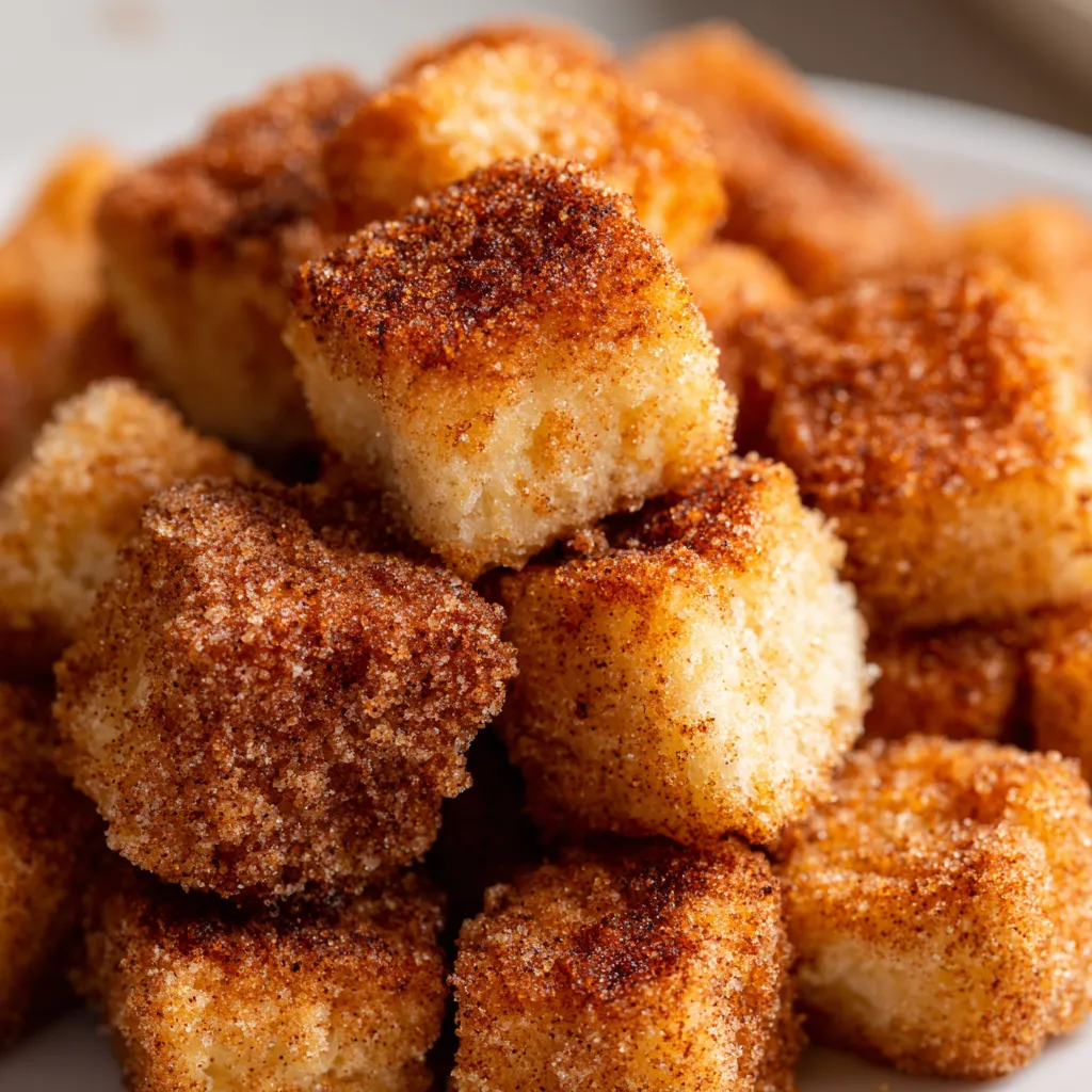 A plate of cinnamon sugar churros.