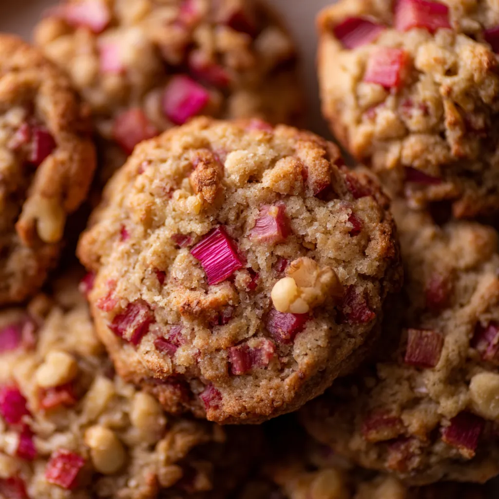 Brown sugar rhubarb cookies.