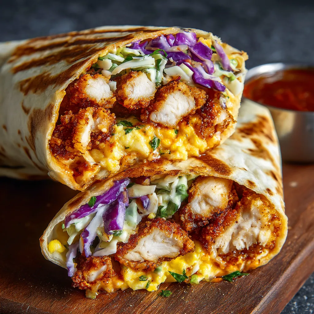 A Nashville Hot Chicken Breakfast Burrito.
