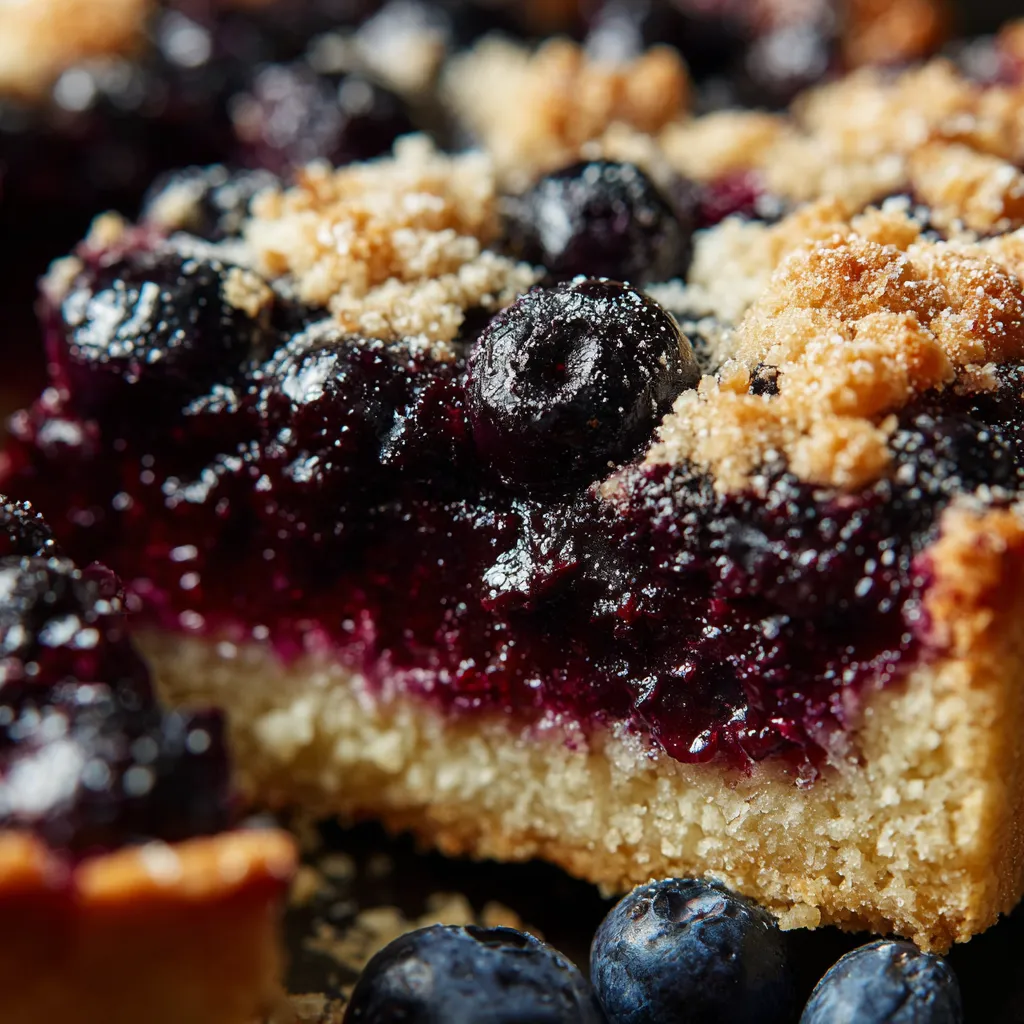 A slice of German Blueberry Cake.