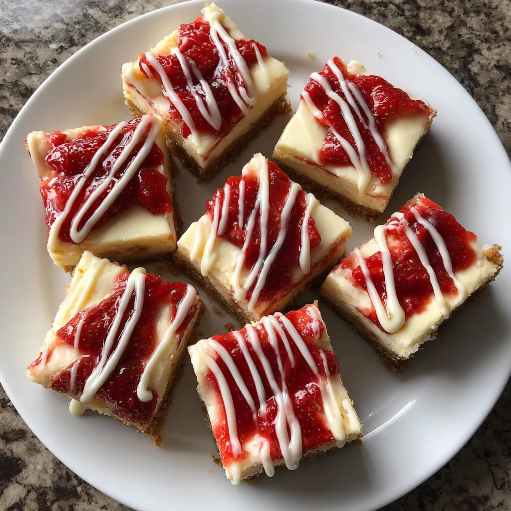 A plate of Philadelphia cheesecake bars.