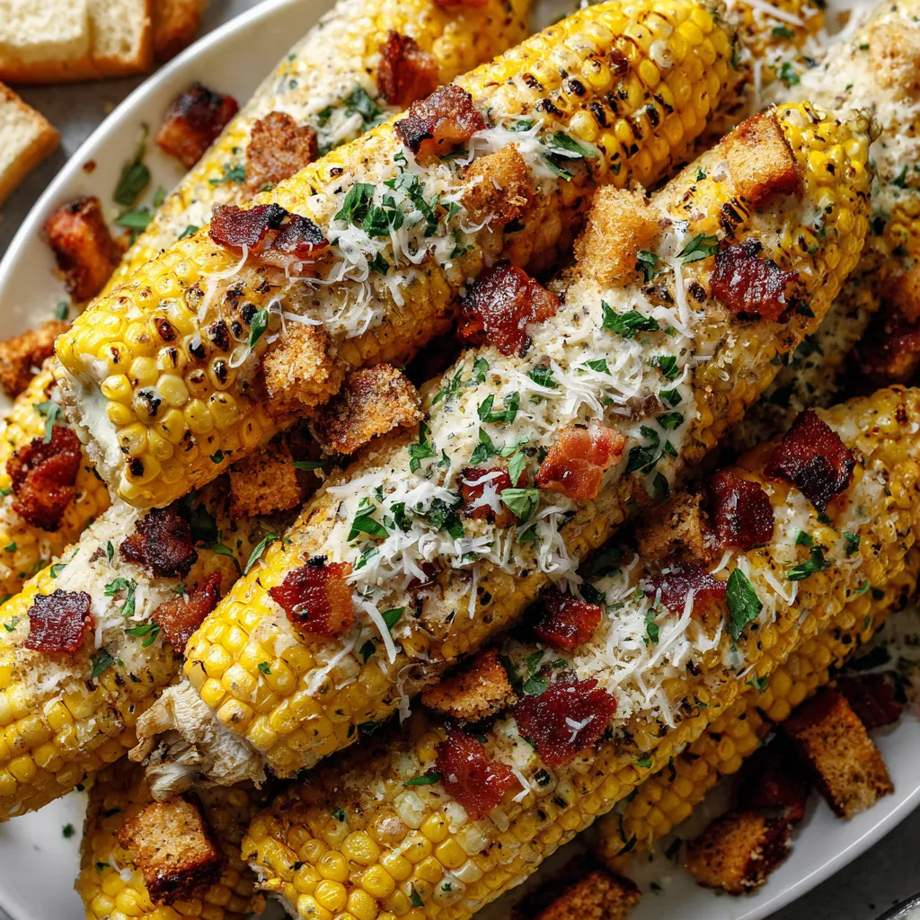 Grilled Caesar Corn on the Cob.