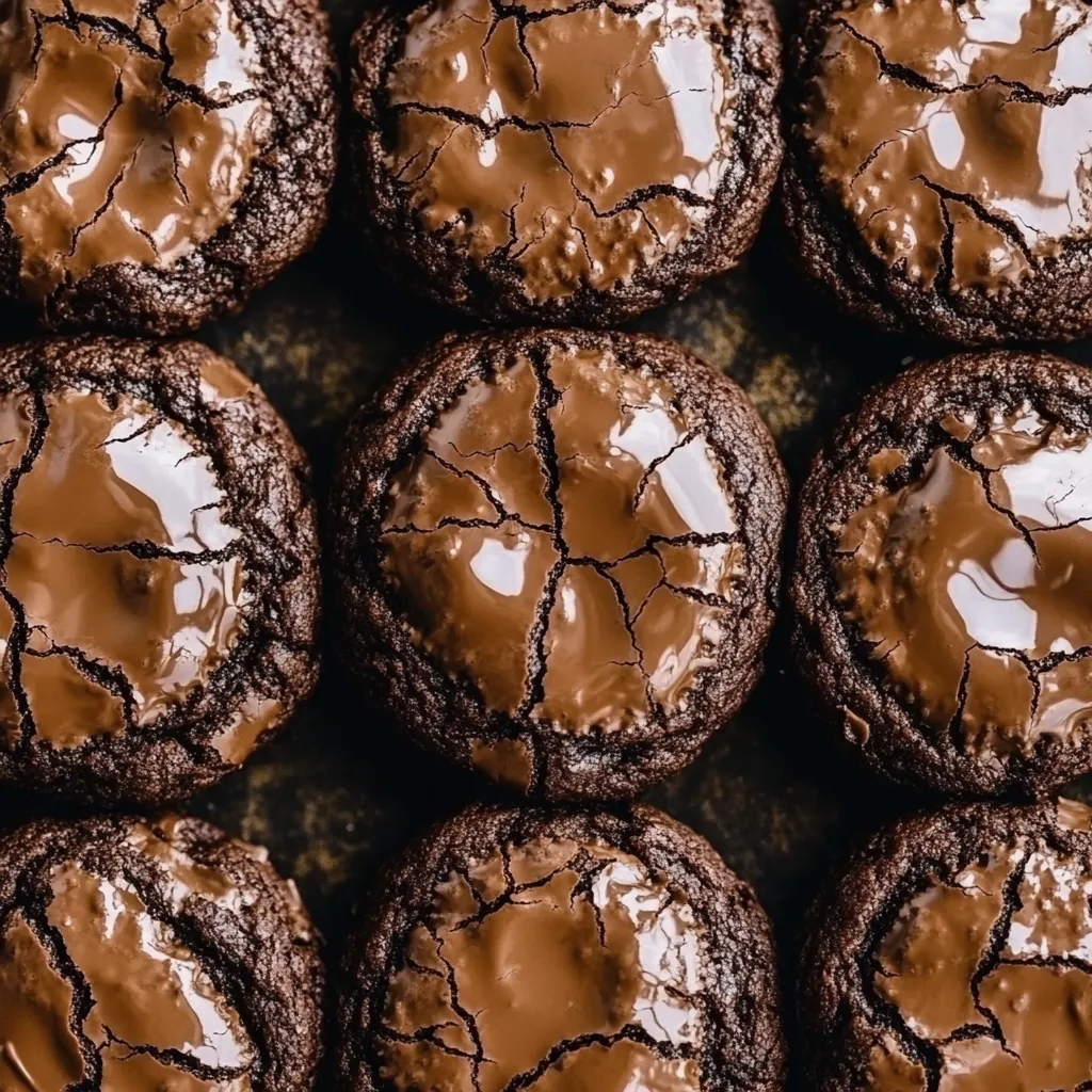 A close up of chocolate lava cookies.