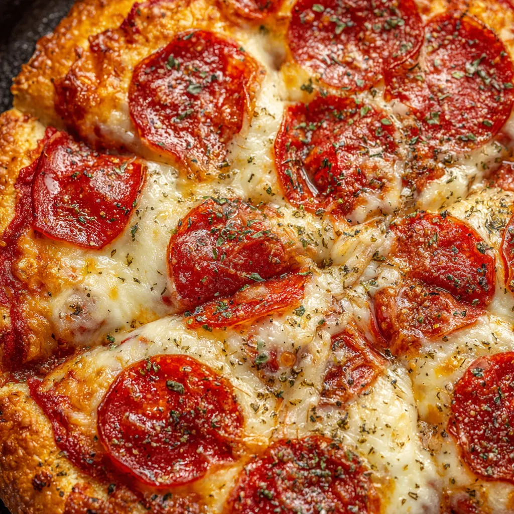 A slice of stuffed crust pepperoni pizza.