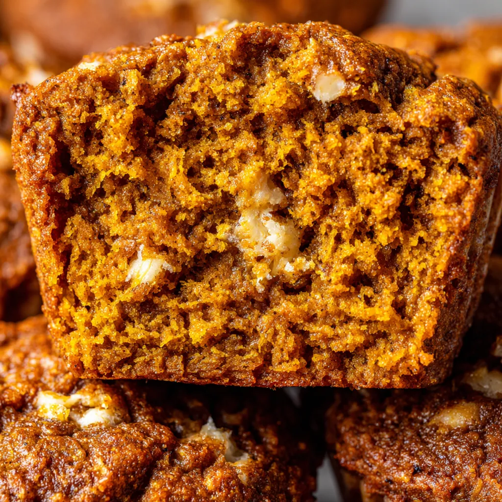 A slice of pumpkin protein muffins with ricotta.