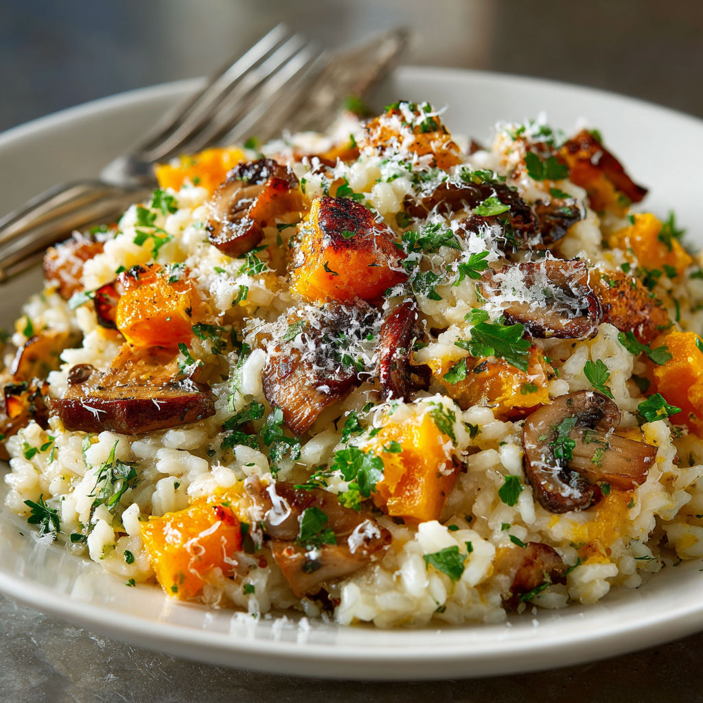 A plate of food with a fork on it.