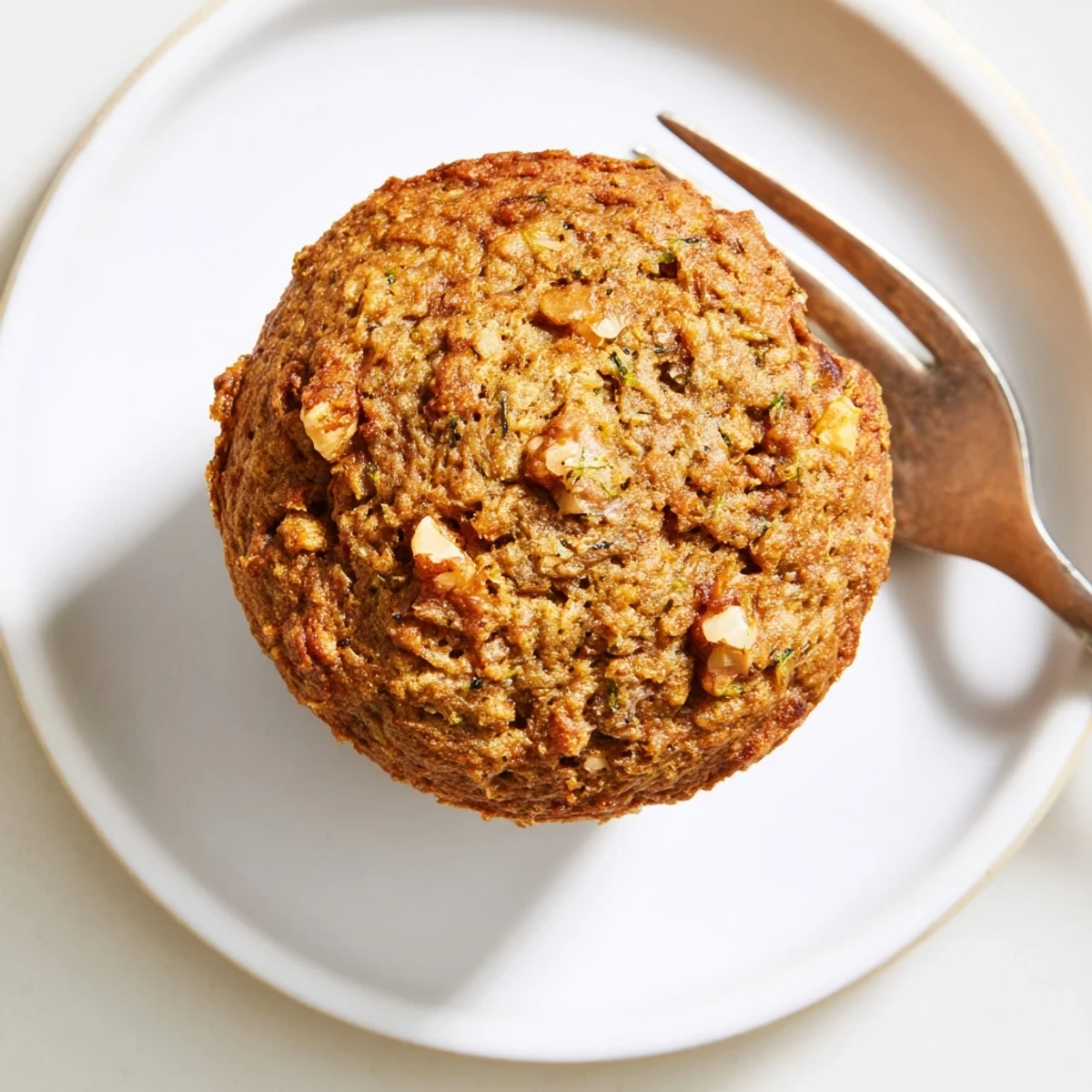 Wholesome protein cinnamon zucchini muffins, great for a healthy snack any time.