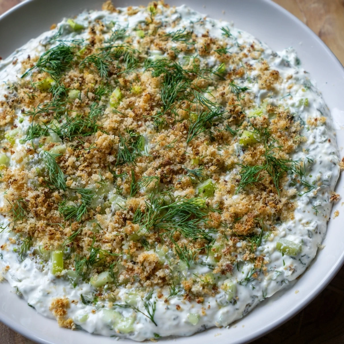 Creamy Fried Pickle Dip with crispy panko, perfect for sharing at your next get-together.