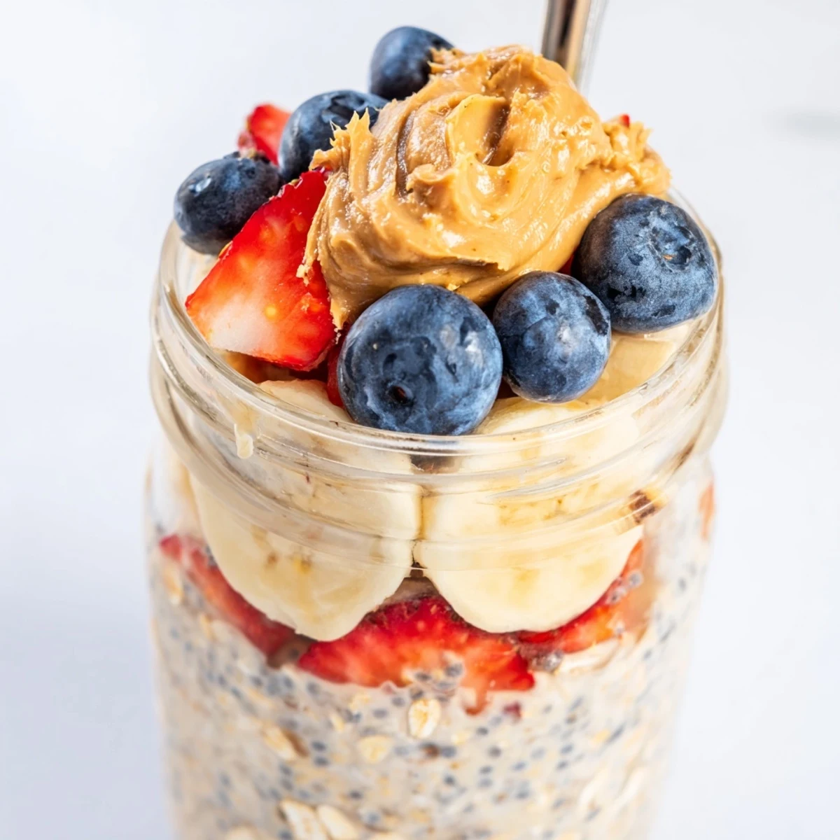 Enjoy a healthy start with these satisfying overnight oats jars, overflowing with fresh fruit and flavor.