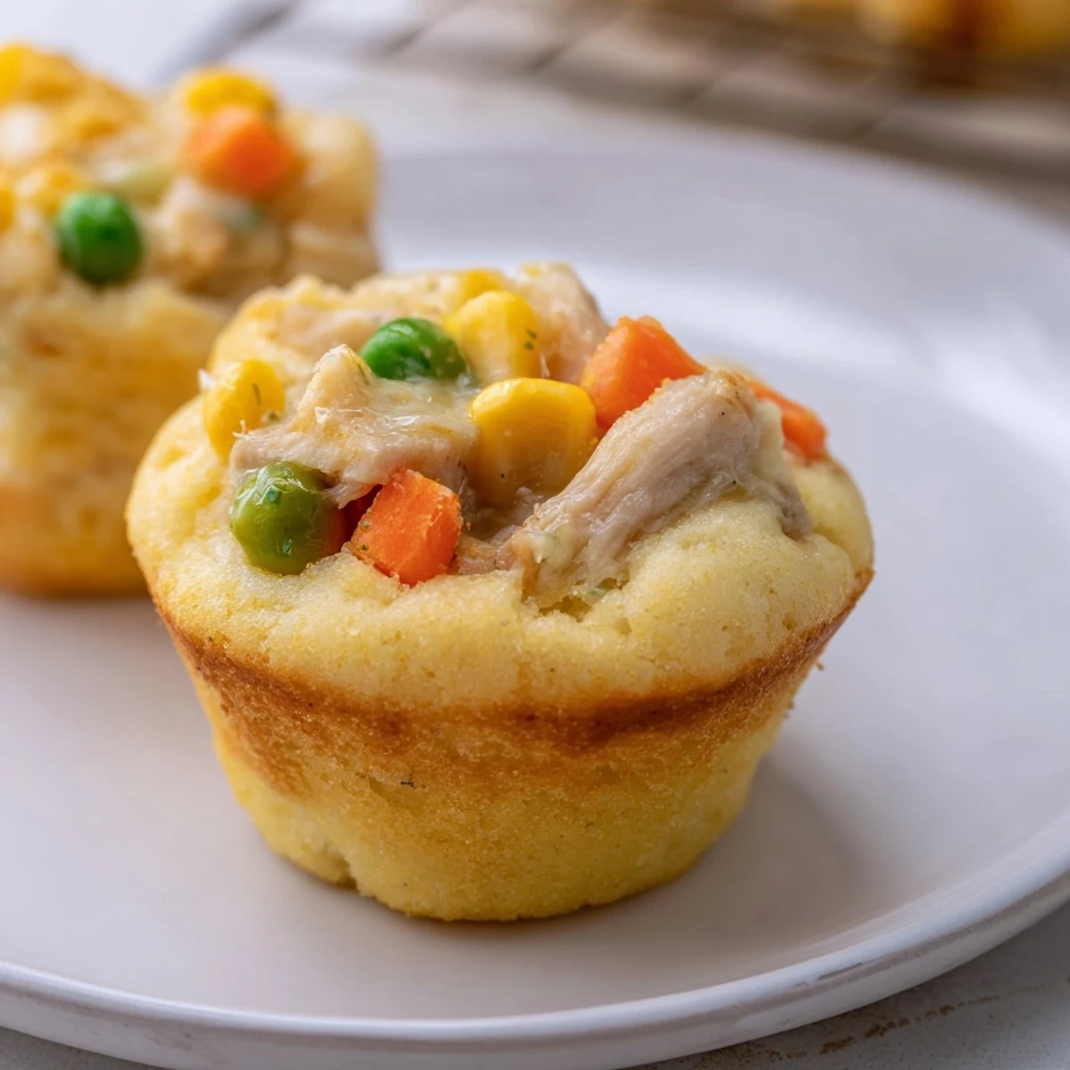 Mini Chicken Pot Pie Muffins