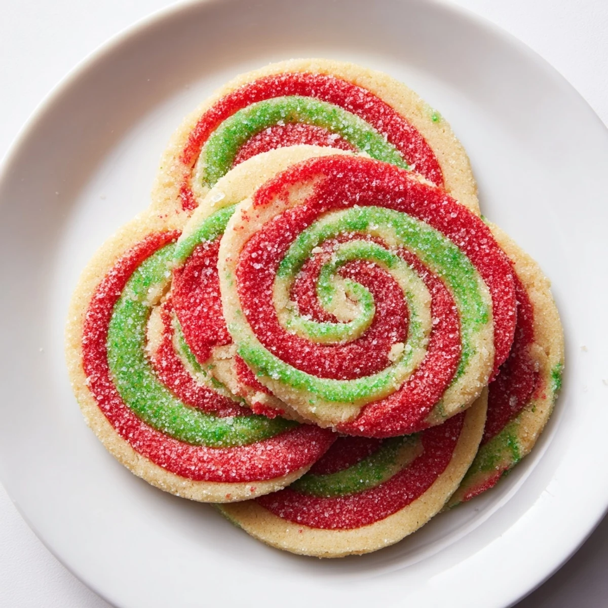 Festive buttery sugar swirls