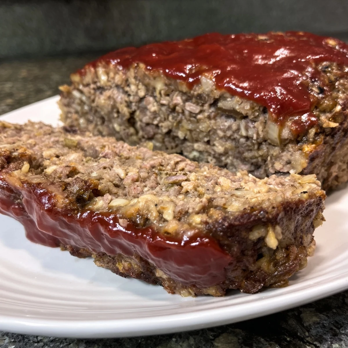 Golden Stove Top Stuffing Meatloaf is a hearty, home-cooked American meal, ready in an hour.