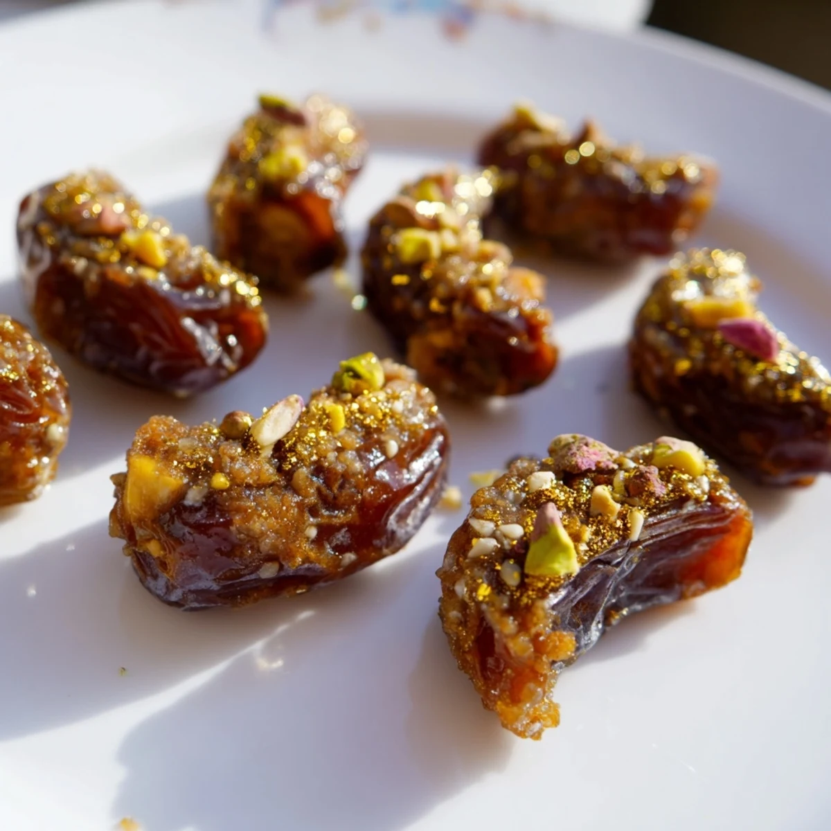 Sweet Lunar and Star Date Platter, a close-up revealing crescent moon and star date shapes ready to serve.