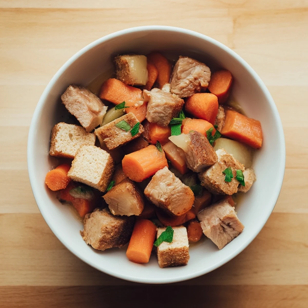 Delicious sweet lamb platter recipe for baby: a hearty and healthy meal, gently seasoned and served warm.