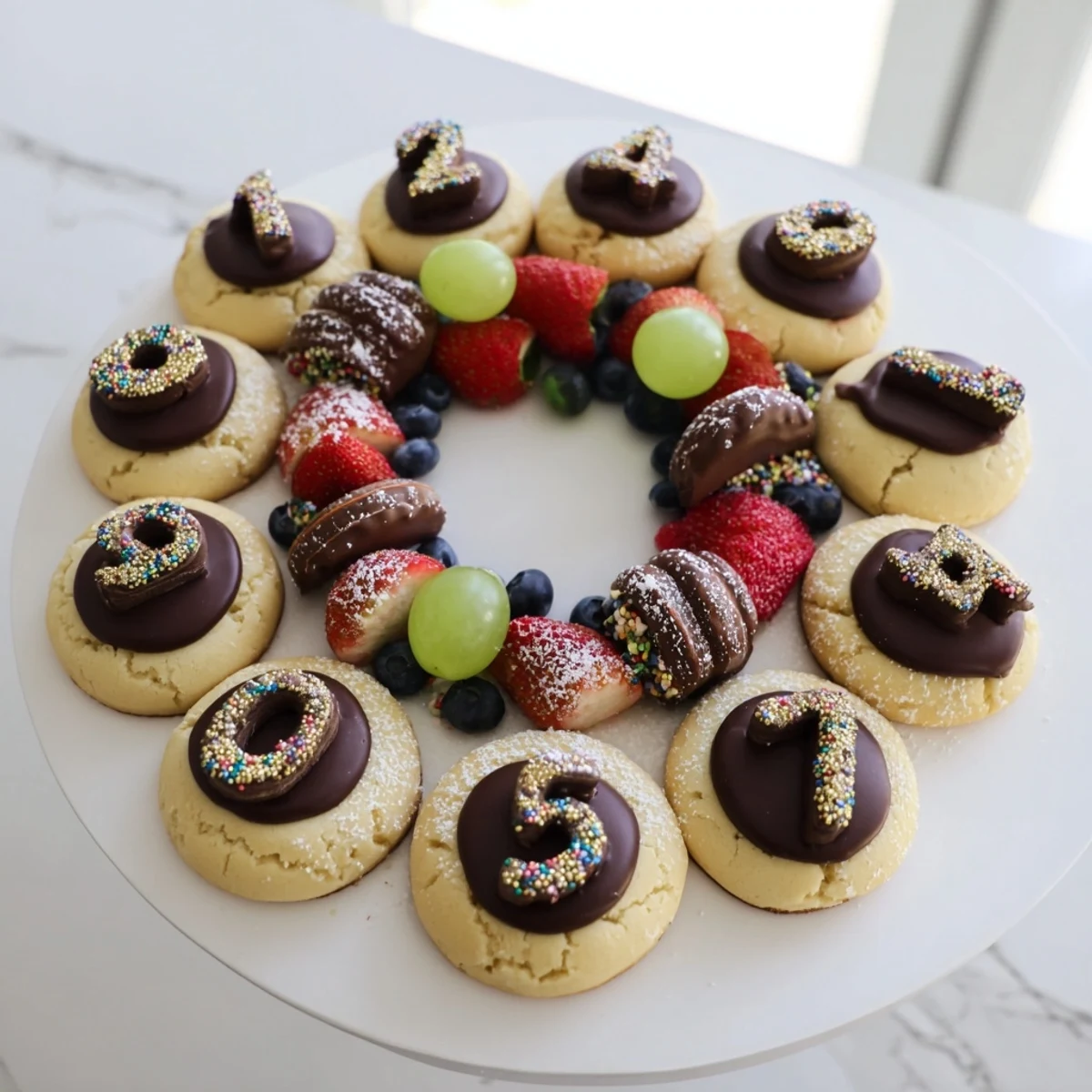 Sparkling Clock Countdown Platter