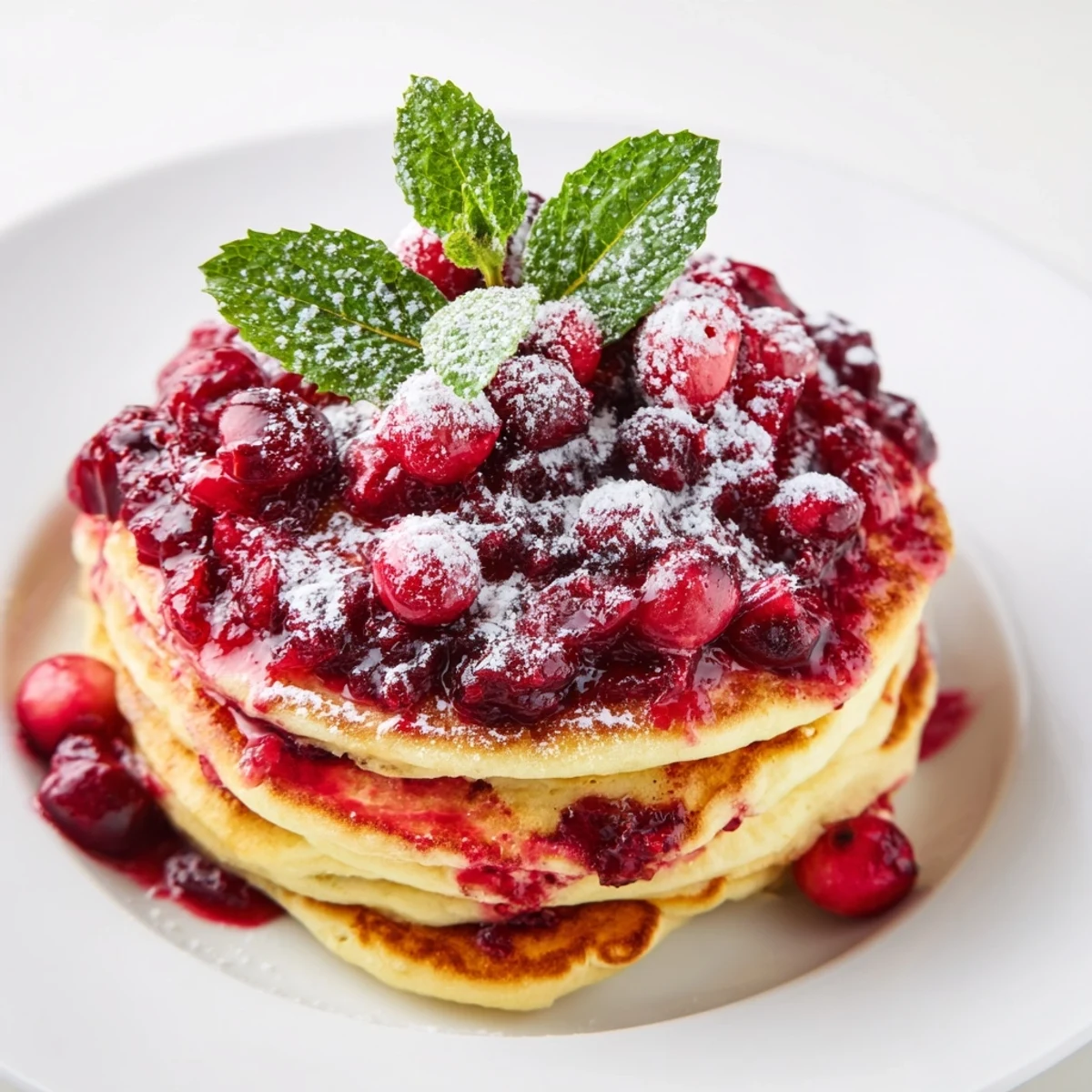 Freshly made Brunch Board: Pancake Stack arrangement, perfect for a special breakfast gathering.
