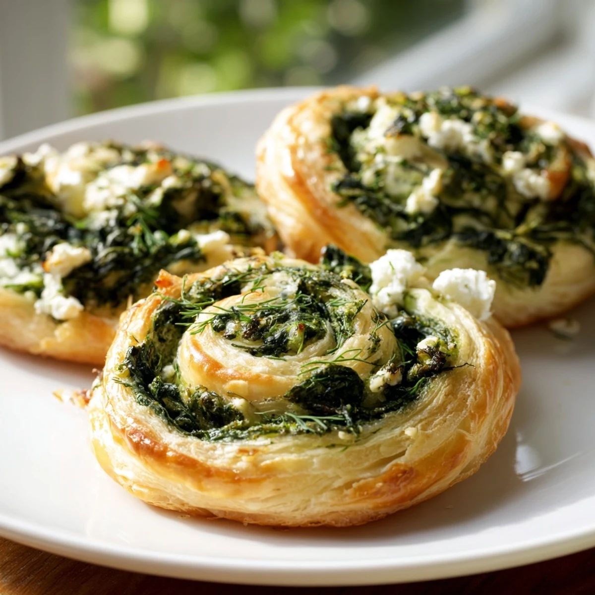Savory Spinach Feta Pinwheels