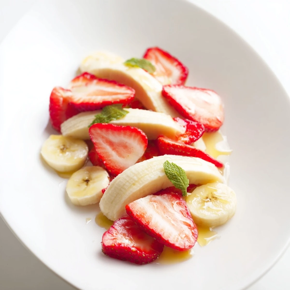 Festive Banana Strawberry Candy Cane: Sliced fruit arranged beautifully in a healthy, kid-friendly snack.