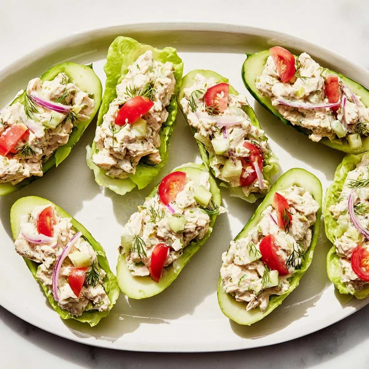 Juicy chicken salad overflows from the pickle halves of this flavorful Pickle Sandwich.