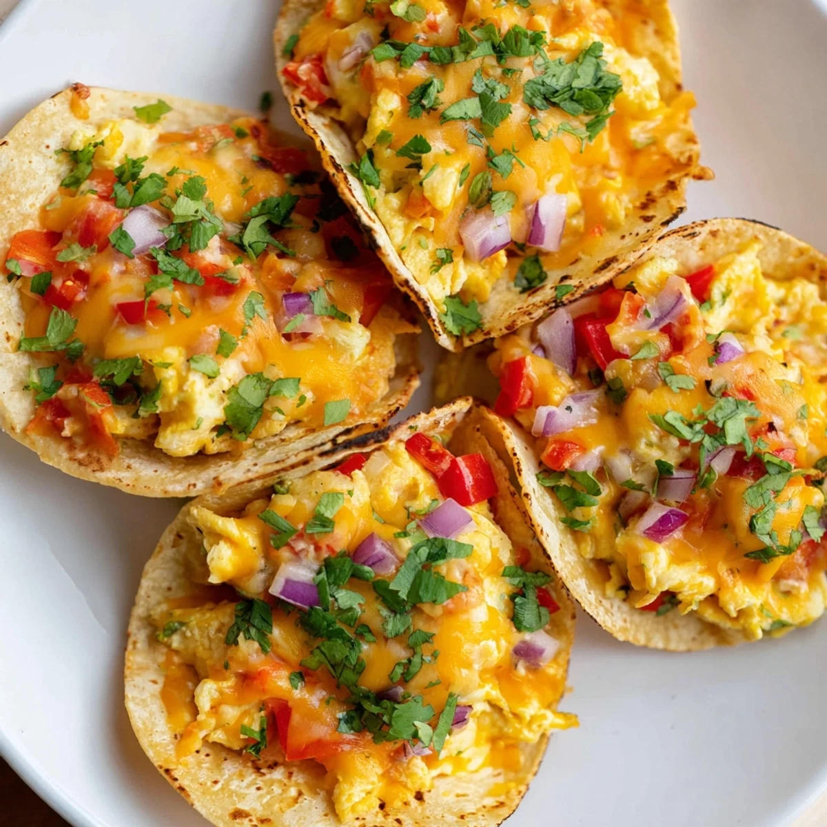 Golden, bubbling Sheet Pan Breakfast Tacos loaded with melted cheese and fresh bell peppers.
