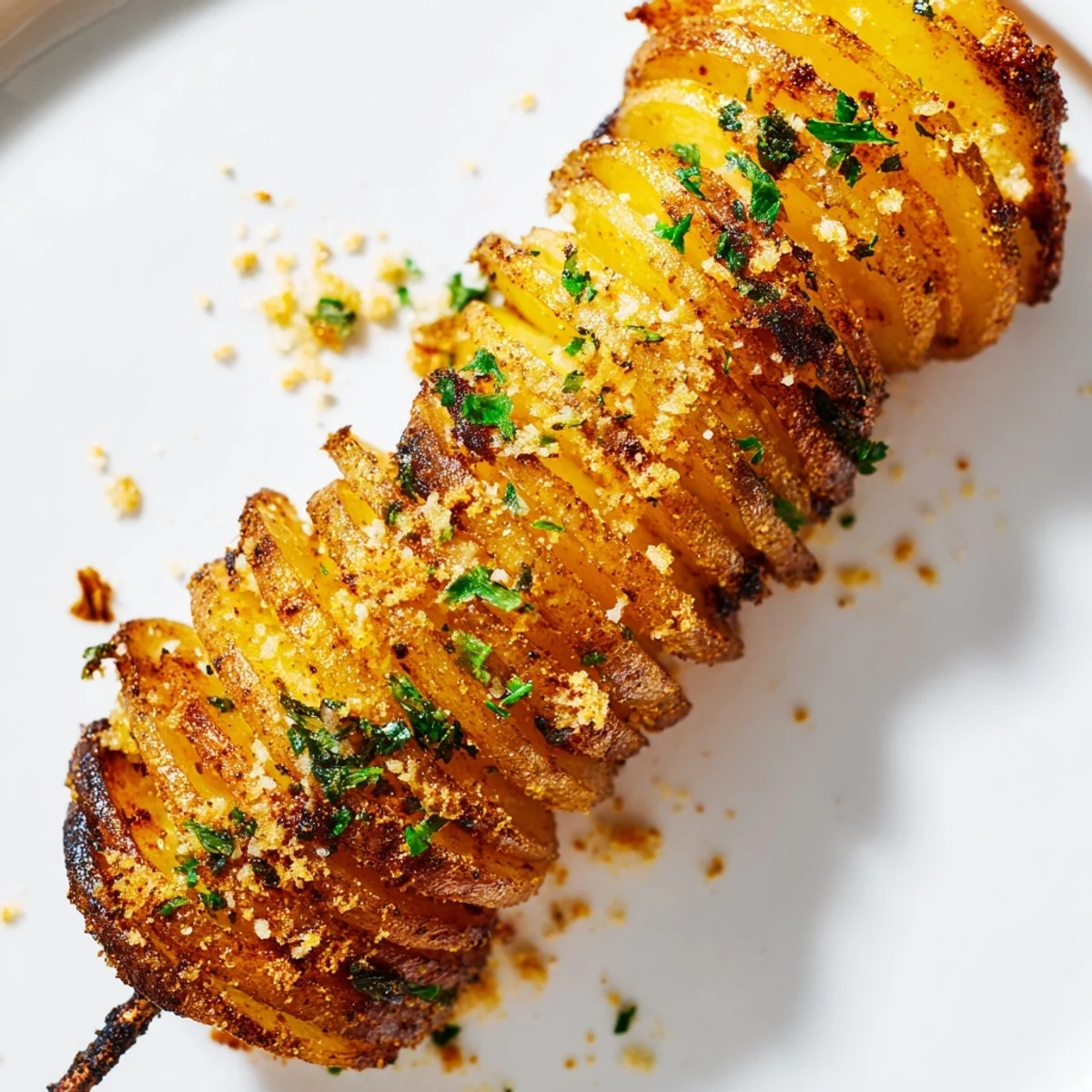 Irresistible Tornado Potatoes, a vegetarian delight; imagine the satisfying crunch of each golden spiral.