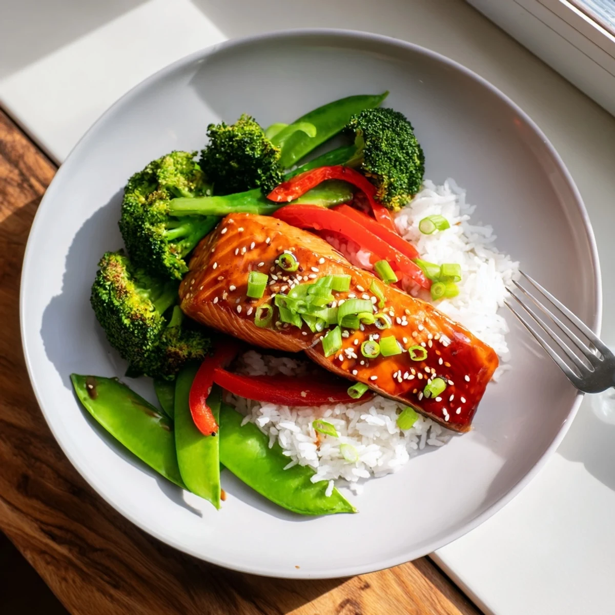 Maple Soy Glazed Salmon