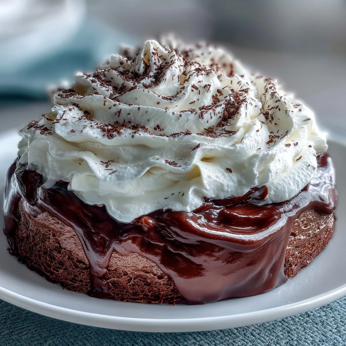 Decadent chocolate mousse for cakes, showcasing airy texture and deep chocolate flavor in a slice with smooth, creamy layers.  