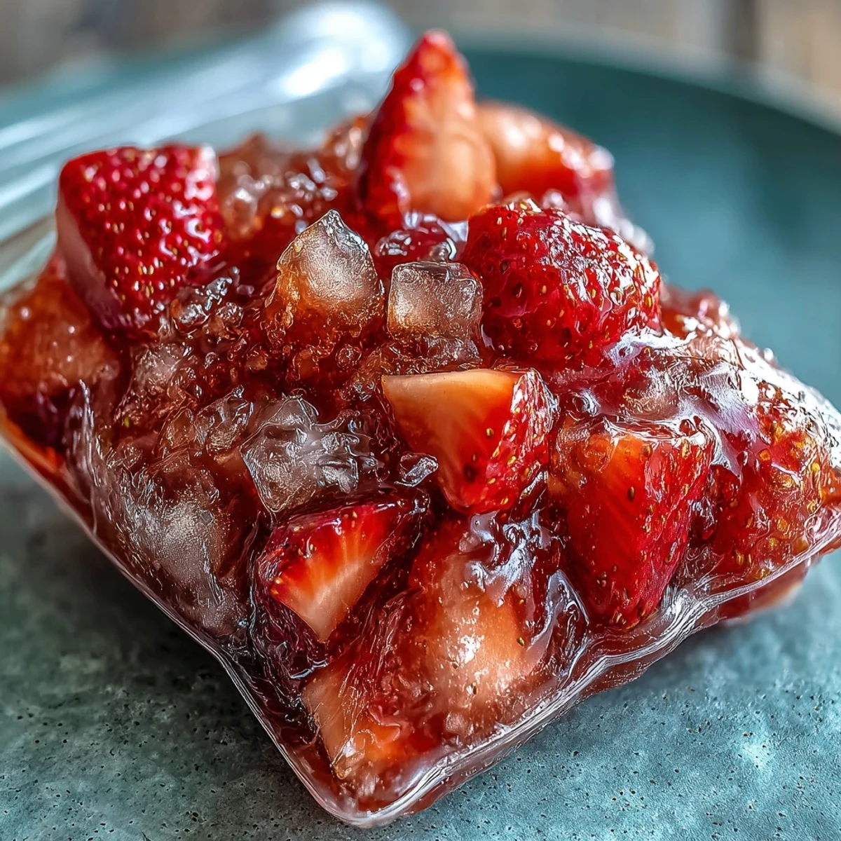 Vibrant strawberry pineapple daiquiri freezer pouches, bursting with tropical fruit and rum, ready to chill and serve at summer gatherings.  