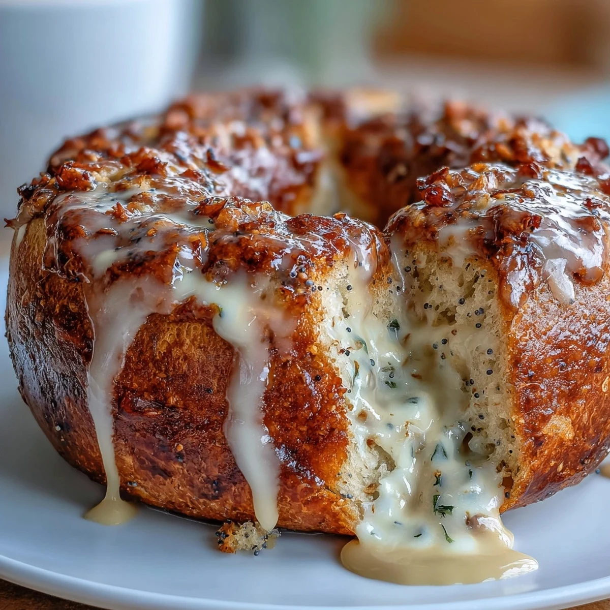 Golden-baked bagels with a chewy crust and soft center, packed with vanilla protein and poppy seeds, finished with a sweet lemon drizzle.  