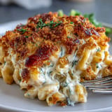 Creamy Tini's Viral Mac and Cheese, a quick dish topped