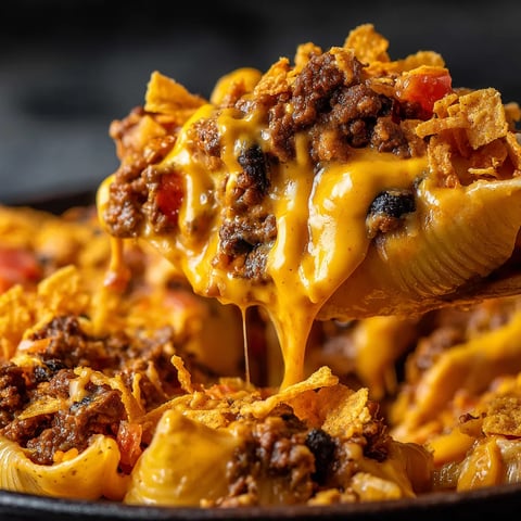 A close up of nacho cheese sauce on a plate.