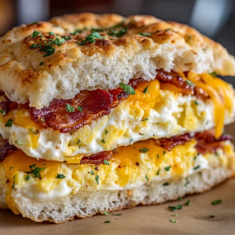 A sandwich with bacon and egg.