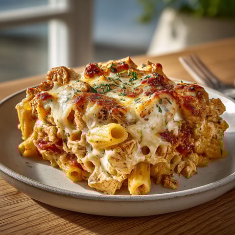 A plate of food with a fork and knife.