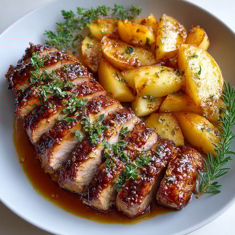 A plate of meat and potatoes.