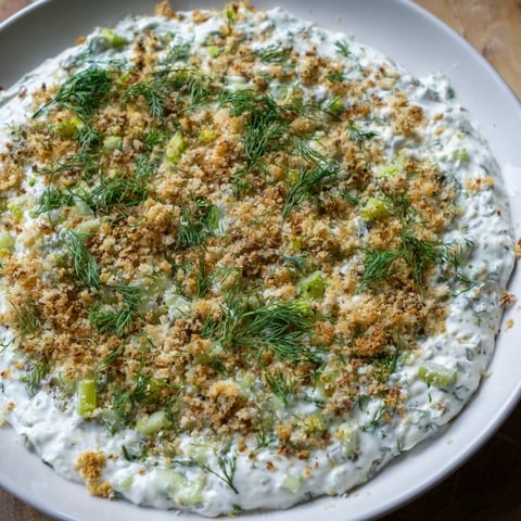 Creamy Fried Pickle Dip with crispy panko, perfect for sharing at your next get-together.