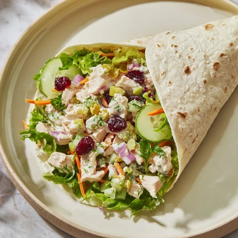 Cranberry Relish Chicken Salad Wraps, a light and vibrant lunch featuring chicken and vibrant relish.