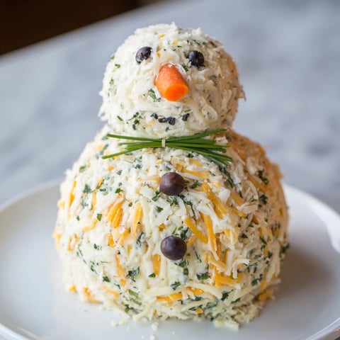 Festive Savory Herb Cheeseball Snowmen with vegetable dippers ready for the holiday season, a delicious appetizer.