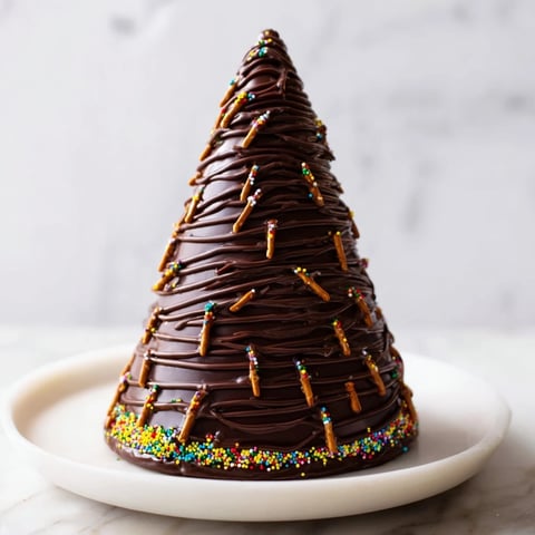 Festive Express Chocolate Christmas Trees, sprinkled with colorful accents, ready for holiday gifting.