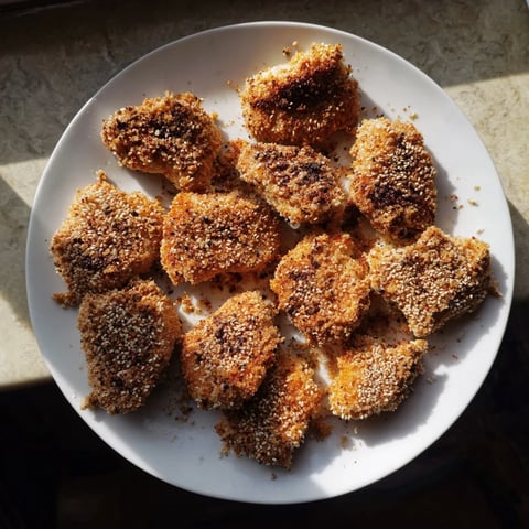 Golden, crispy Spicy Yogurt Chicken Bites ready to serve, a flavorful appetizer suggestion.