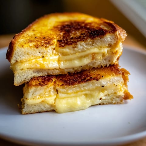 Golden-brown Custard French Toast Grilled Cheese oozes melted cheese, a savory and sweet brunch delight.