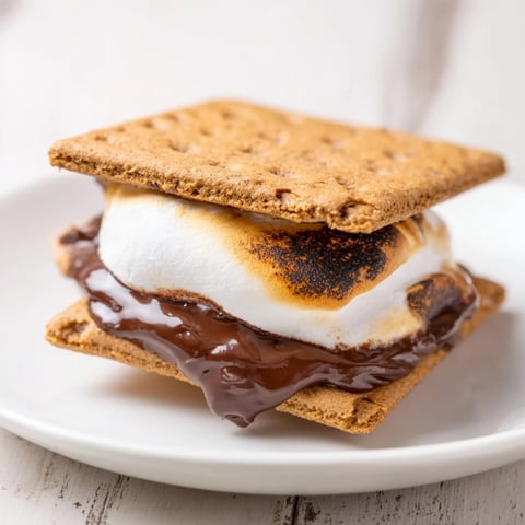 Golden, melted marshmallows and chocolate squares create delicious air fryer smores treats.