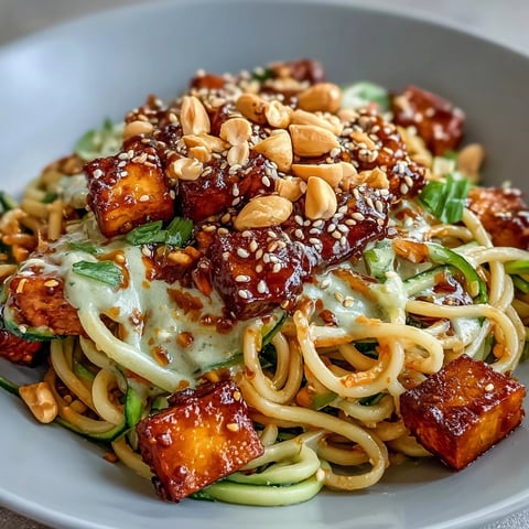 Cooling TikTok-Style Chili Crisp Cucumber Noodle Bowls filled with crunchy veggies and peanuts.