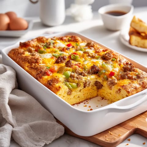 A pan of food on a table.