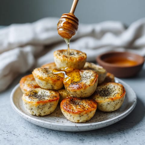 Lemon Poppyseed Protein Pancake Bites.