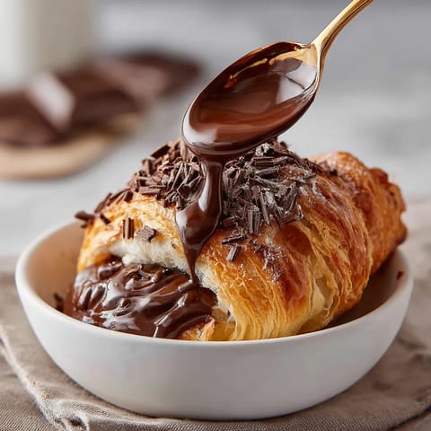 A bowl of chocolate lava croissants.
