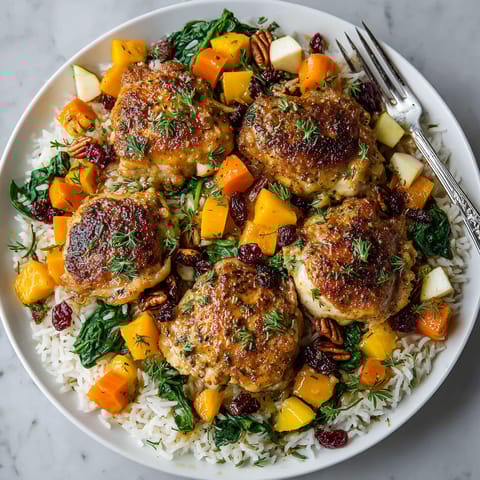 A plate of food with rice, meat, and vegetables.